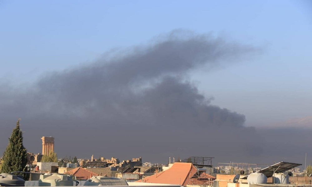 غارة عنيفة على المبنى المهدد في دورس غرب بعلبك