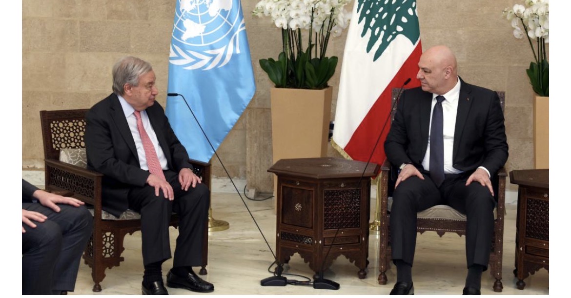 غوتيريش في بيروت لتأمين 308 ملايين دولار للنازحين<br />
التفاوض إذا حصل من شروطه مستوى وزير لا سفير