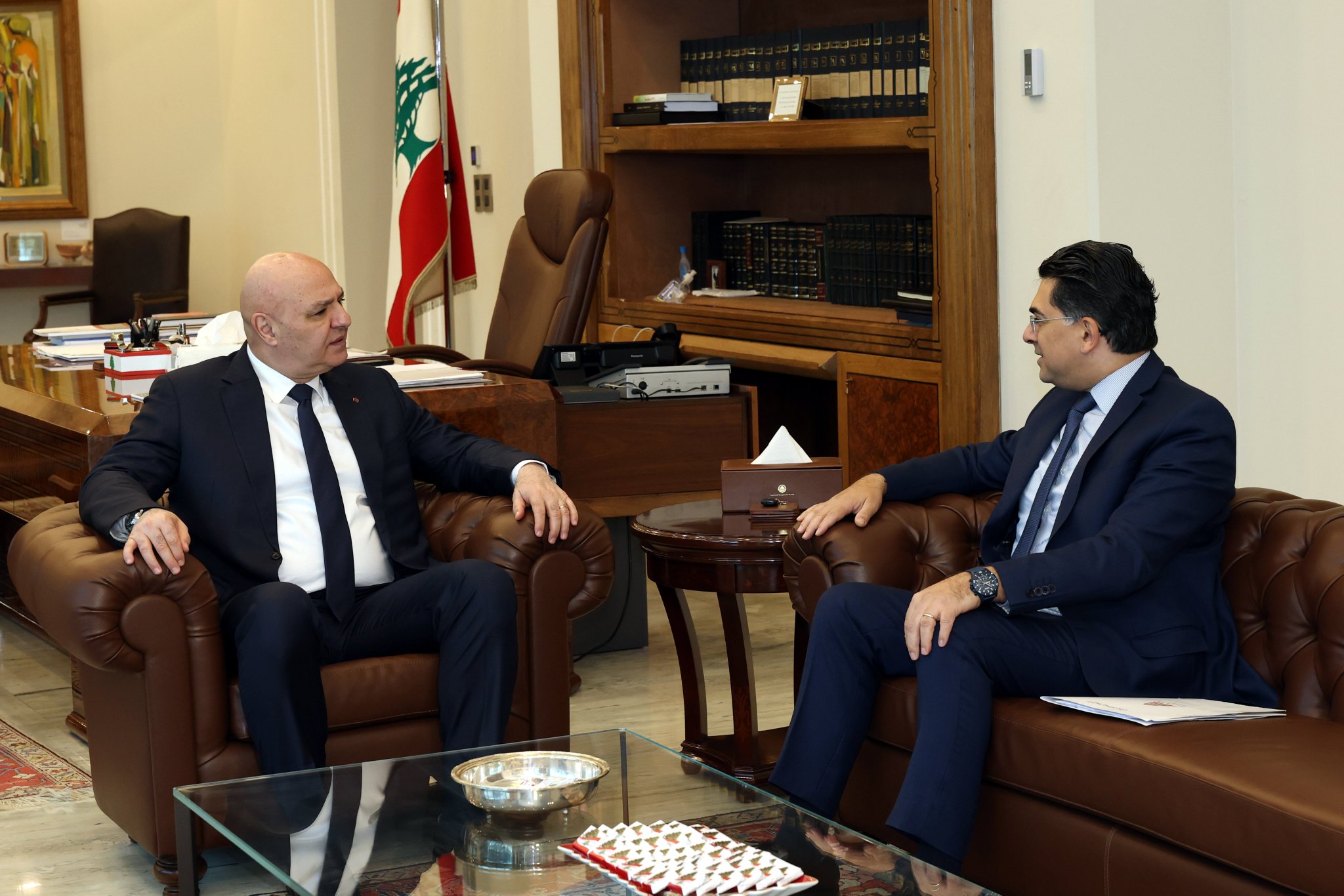 رئيس الجمهورية يطلع من وزير الداخلية على الأوضاع الأمنية ووزير الإعلام يؤكد حماية حرية التعبير