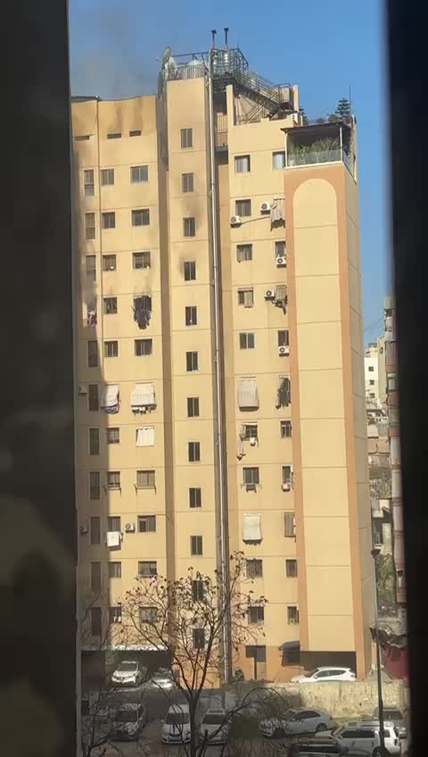 #عاجل- غارة على محيط منطقة زقاق البلاط بالقرب من المبنى المستهدف ليل أمس