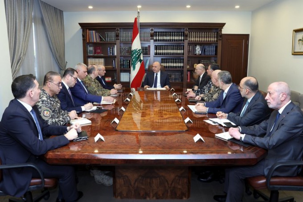 عون يترأس اجتماعاً أمنياً موسعاً لبحث الاعتداءات الإسرائيلية والأوضاع الميدانية