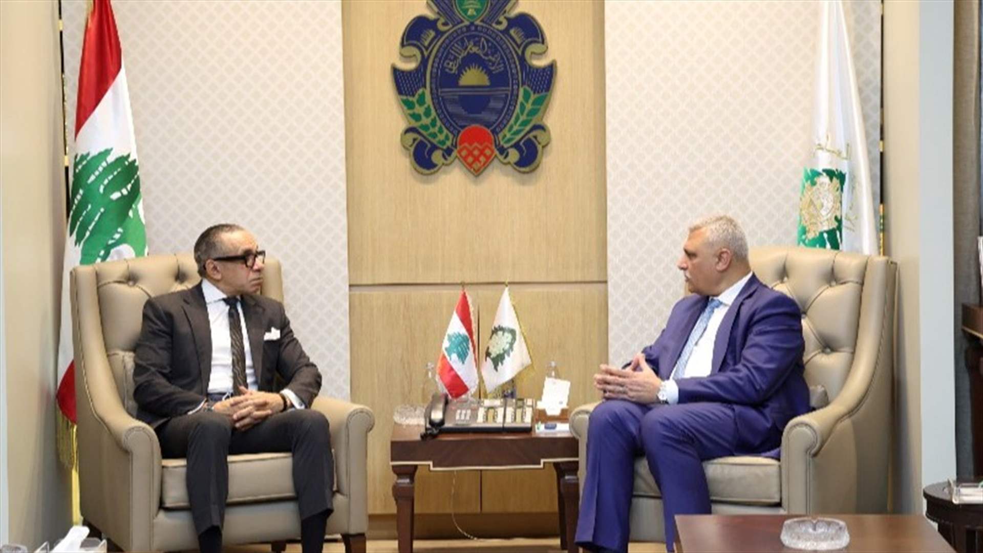 اللواء شقير بحث والسفير المصري في تطورات الوضع في لبنان والمنطقة