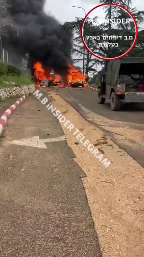 بالفيديو -  صاروخ  من لبنان يستهدف الحدود الشمالية ويوقع إصابة خطيرة ويصيب مركبات