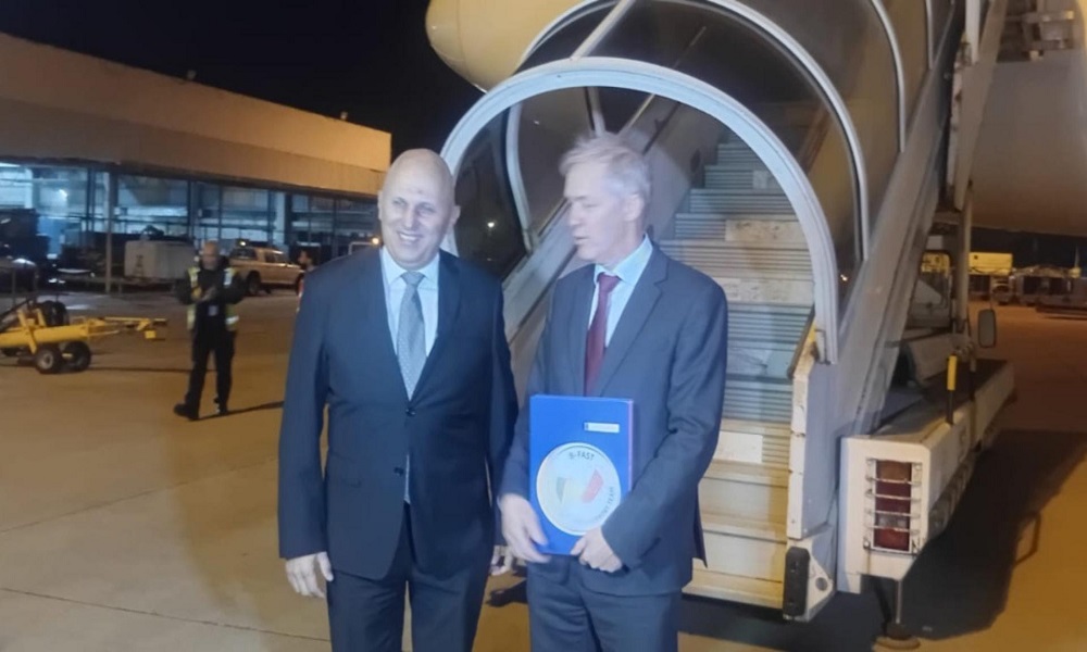 وصول طائرة مساعدات بلجيكية إلى مطار بيروت