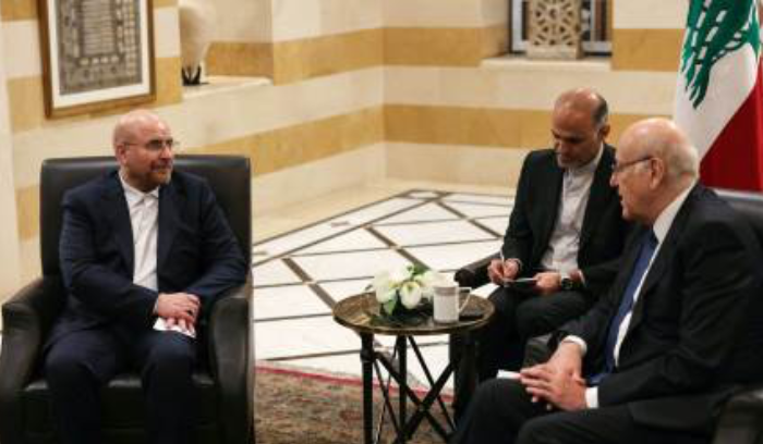 ميقاتي ـ قاليباف: لبنان وحده المُفاوض لا إيران