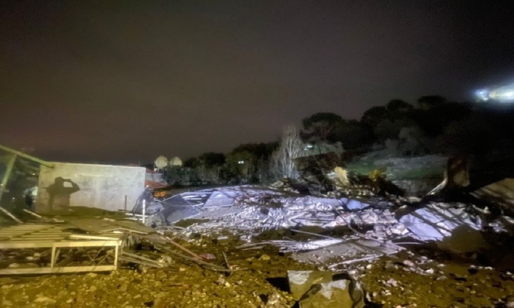 غارة استهدفت إحدى الشاليهات في حاصبيا