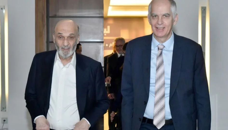 جعجع بحث مع ماغرو في المساعي الفرنسية لوقف التصعيد