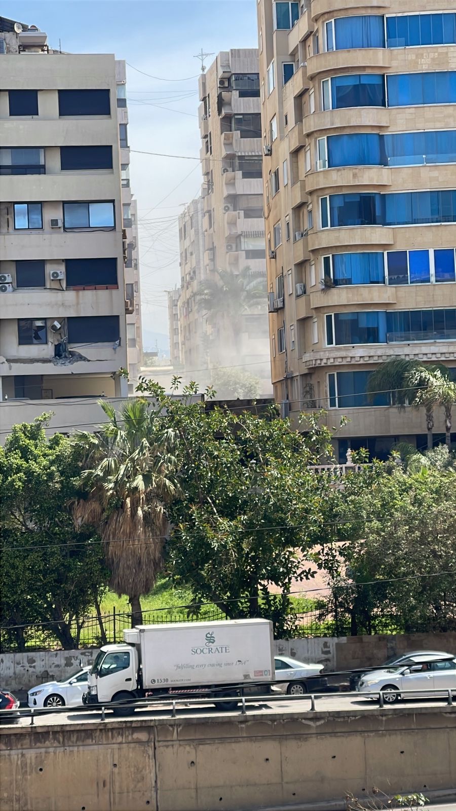 استهداف شقة في  الجناح