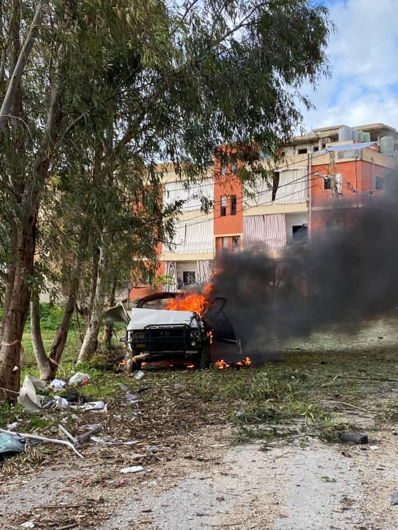 استهداف سيارة في زبدين