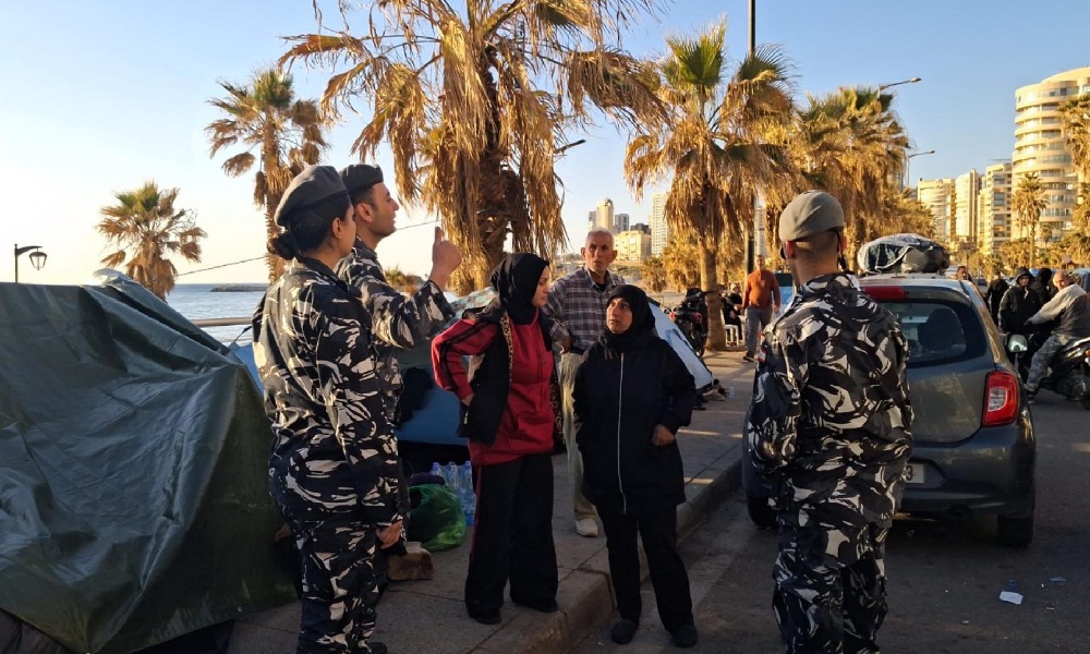 قوى الأمن تنتشر في شوارع بيروت وبمحيط مراكز الإيواء
