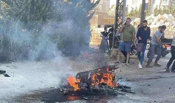 إصابات جراء استهداف اسرائيلي لسيارة ودراجة نارية في صديقين وقانا