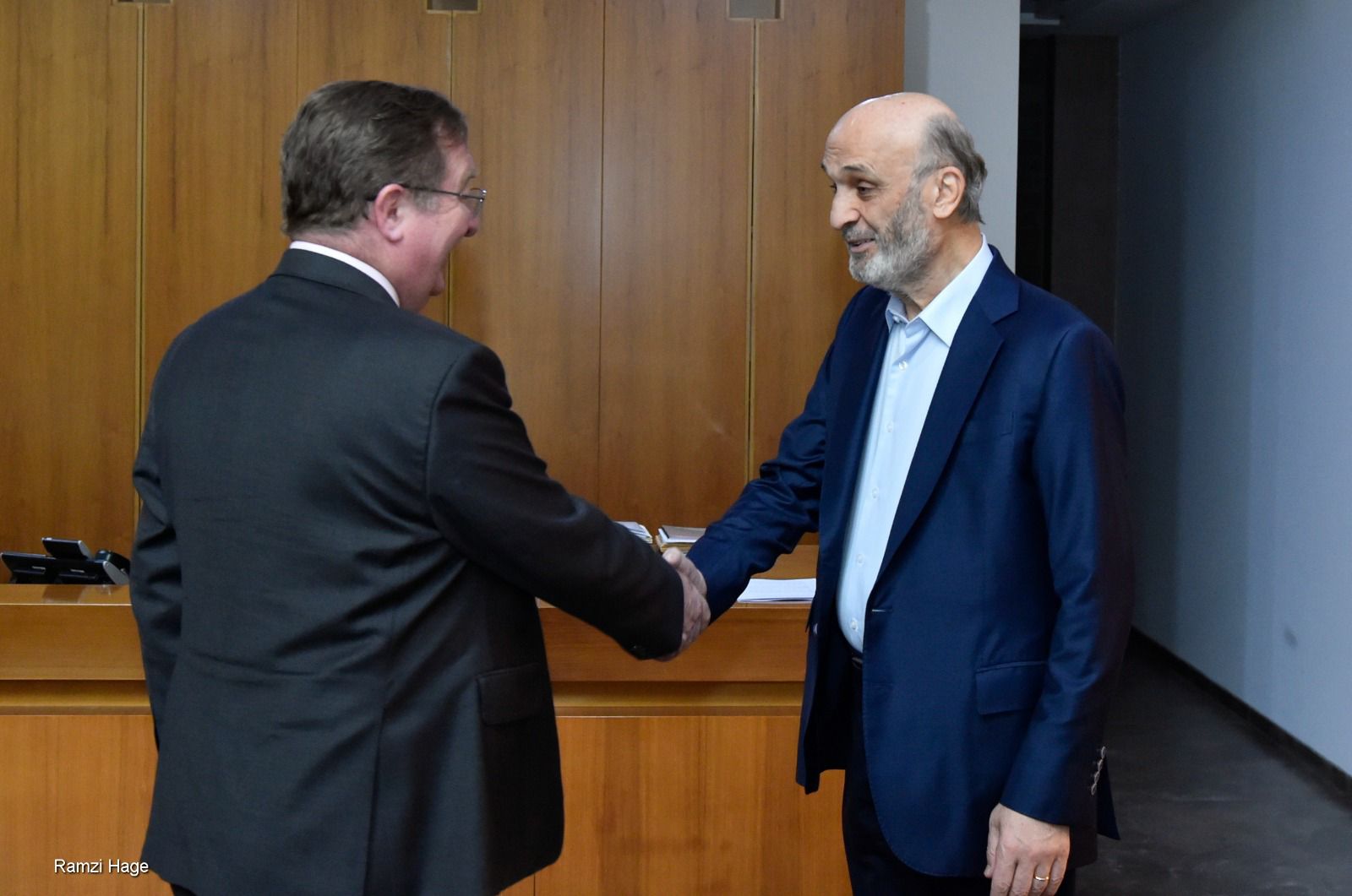 جعجع استقبل سفير بريطانيا