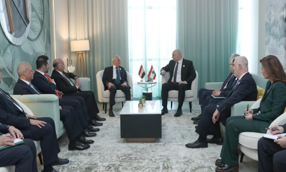 عون يتلقى تضامنًا عراقيًا مع لبنان