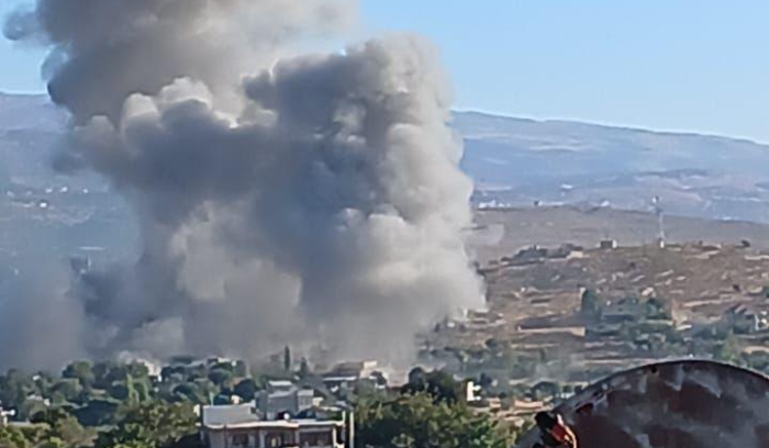 غارات جوية عنيفة استهدفت بلدة الطيبة