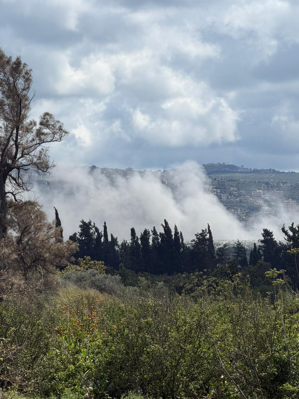 قصف مدفعي وفوسفوري يستهدف بلدة المنصوري