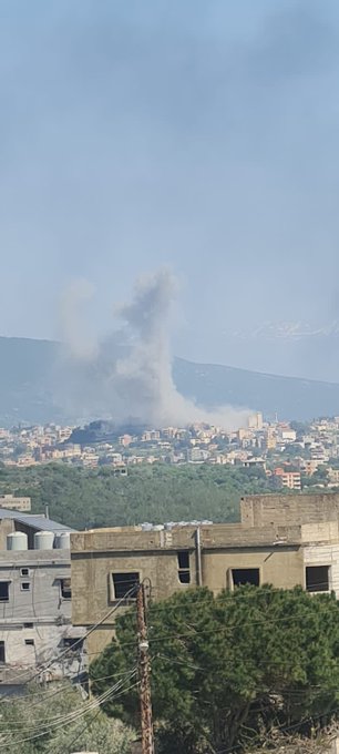 غارة على دير الزهراني جنوبي لبنان