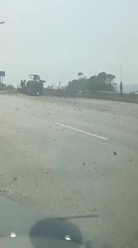 غارة على أتوستراد صيدا بيروت استهدفت سيارة عند نقطة السعديات