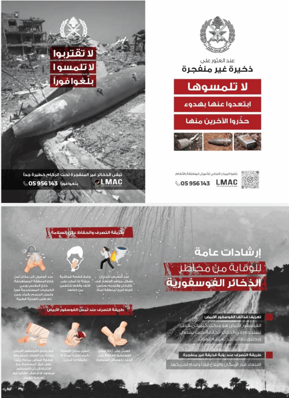 للعائدين إلى منازلهم.. احذروا الذخائر غير المنفجرة