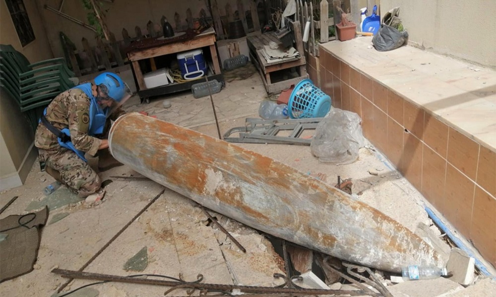 بالصّور: تفكيك 5 قنابل غير منفجرة في الضاحية