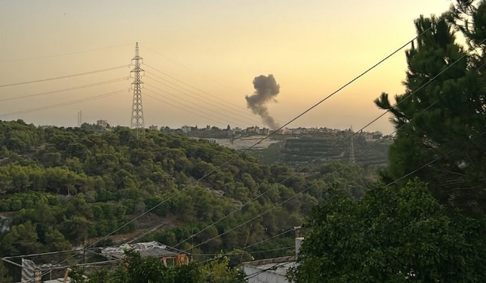مقتل شخص بغارة على مبنى في بلدة قناريت - قضاء صيدا