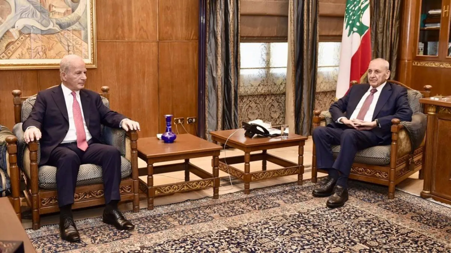 لبنان مُصرّ على استغلال «الثقل الأميركي» في المفاوضات مع إسرائيل<br />
بري يكشف لـ«الشرق الأوسط» عن مسعى واشنطن لتمديد وقف النار