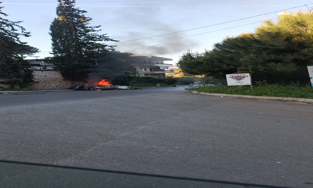 غارة تستهدف سيارة في النبطية