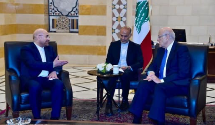 ميقاتي أمام مسؤول إيرانيّ: لبنان ملتزم بتطبيق القرار 1701