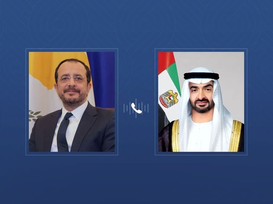 الرئيس القبرصي: نقف بثبات إلى جانب دولة الإمارات وشركائنا الإقليميين ملتزمين بخفض التصعيد واحترام القانون الدولي