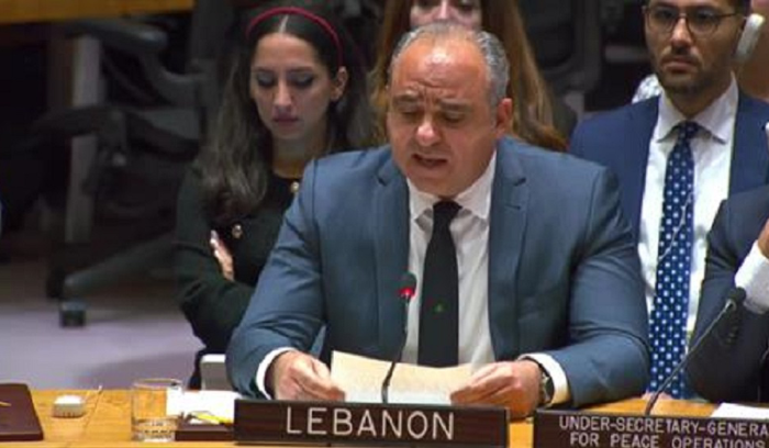 مندوب لبنان يطالب مجلس الأمن باصدار قرار بوقف الاجتياح الاسرائيلي ويؤكد التزام القرار 1701