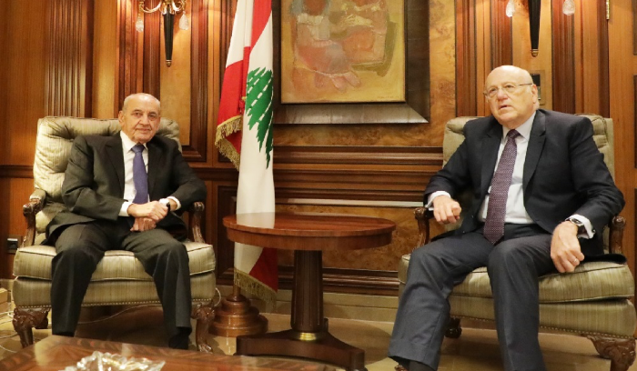 المستجدات السياسية بين بري وميقاتي والسفير القطري