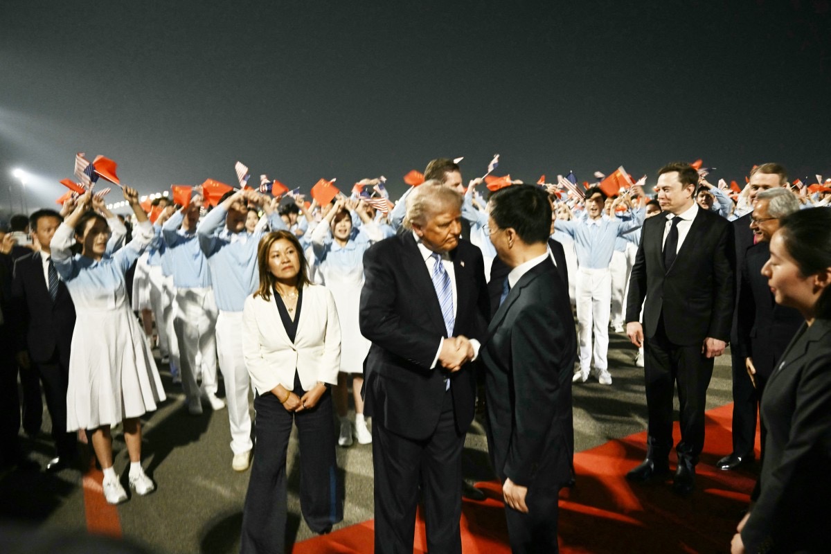 بالفيديو: ترامب يصل إلى بكين