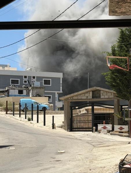غارة على بلدة تبنين قضاء بنت جبيل